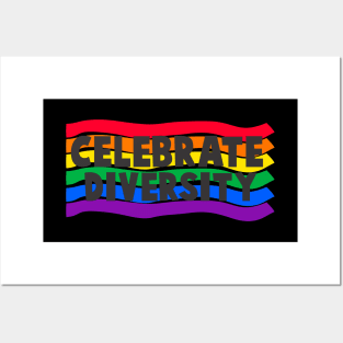 Celebrate Diversity- beautiful design for Pride month wear Posters and Art